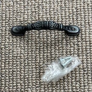 Home Depot Ornate Decorative Cabinet Pull in Oil-Rubbed Bronze